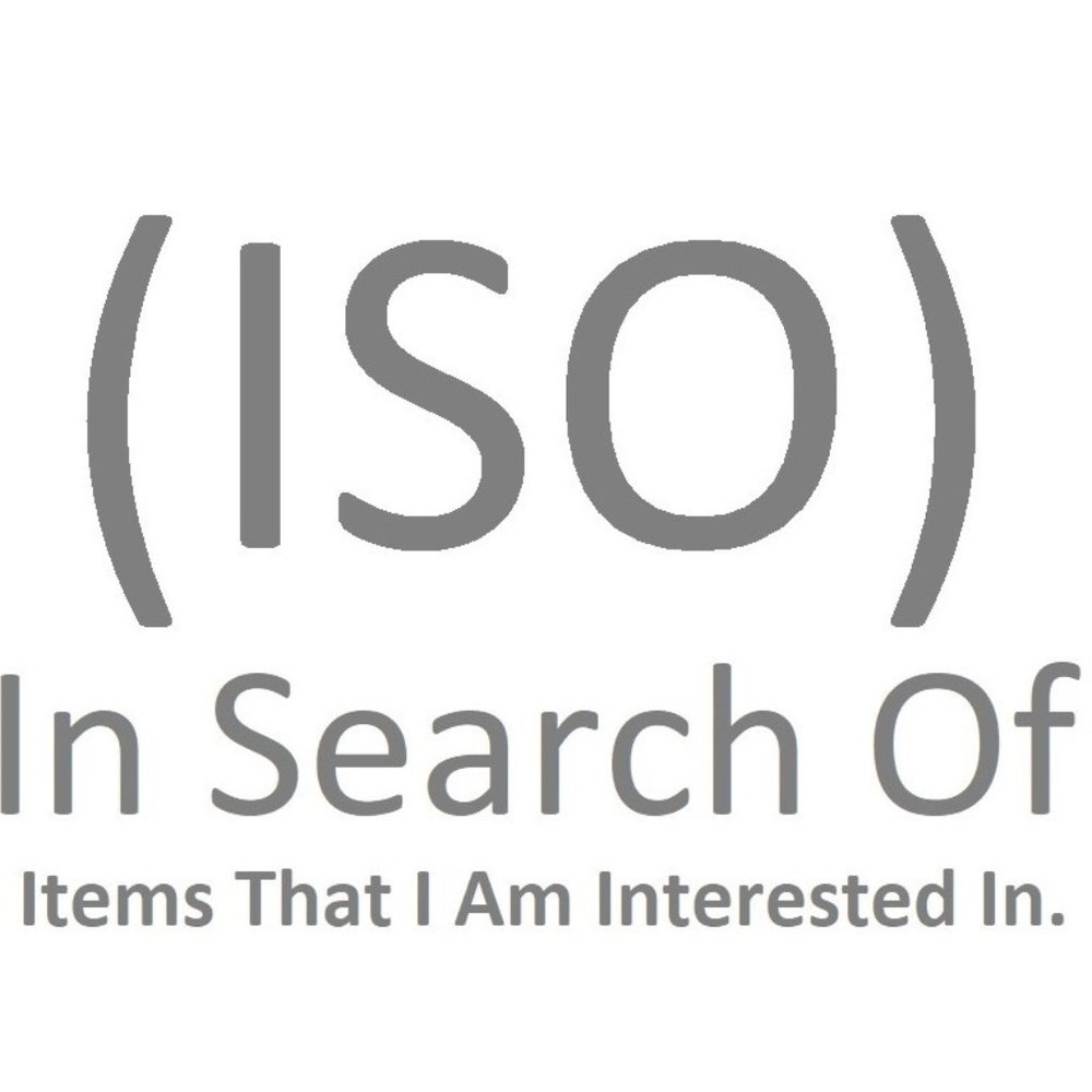 ISO **NOT FOR SALE** DON’T BUY LIST